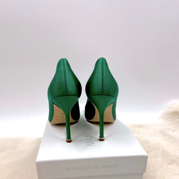 Manolo Blahnik Hangisi Crystal Buckle Pump - Picture 2 of 8